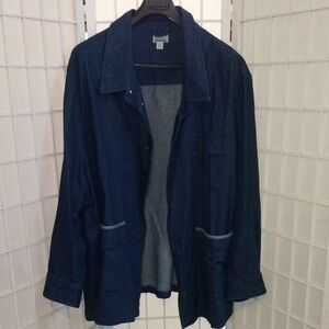 Big And Tall Men's Blue Denim Jacket